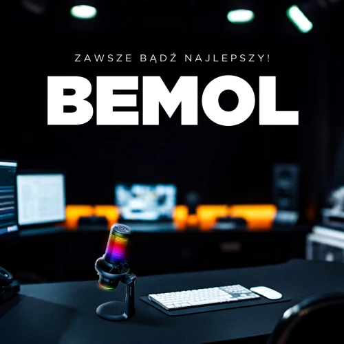 Mikrofon pojemnościowy Rampage Bemol RGB Black USB-C