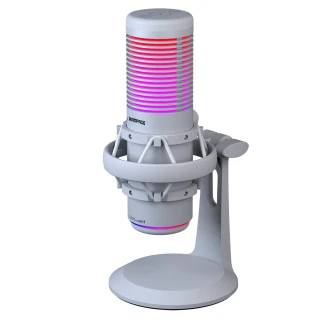 Mikrofon pojemnościowy Rampage Bemol RGB White USB-C