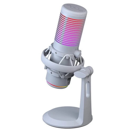 Mikrofon pojemnościowy Rampage Bemol RGB White USB-C