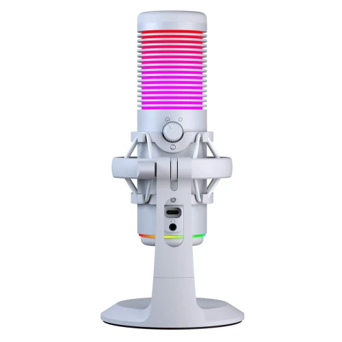 Mikrofon pojemnościowy Rampage Bemol RGB White USB-C
