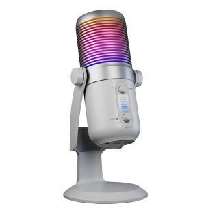 Mikrofon pojemnościowy Rampage Diyez RGB White USB-C