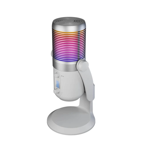Mikrofon pojemnościowy Rampage Diyez RGB White USB-C