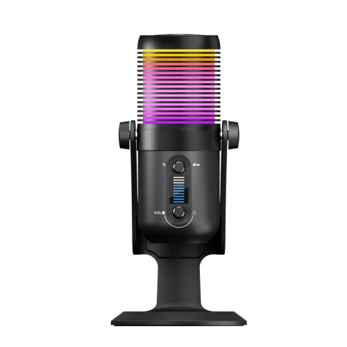 Mikrofon pojemnościowy Rampage Diyez RGB Black USB-C