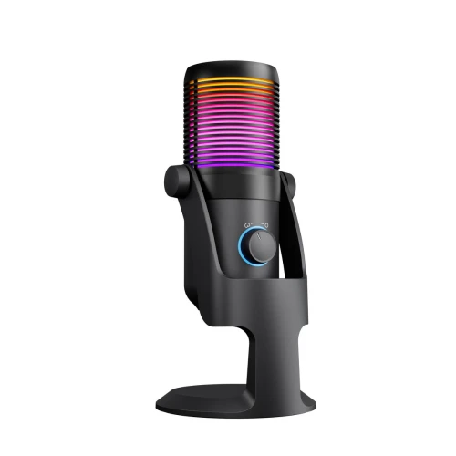 Mikrofon pojemnościowy Rampage Diyez RGB Black USB-C