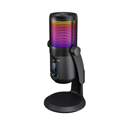 Mikrofon pojemnościowy Rampage Diyez RGB Black USB-C