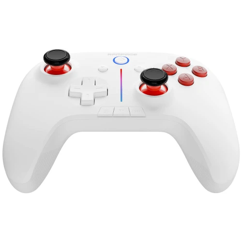 Gamepad Rampage Hydra RGB Kontroler Bezprzewodowy Biały PC/Switch/Mobile