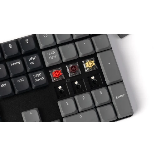 Klawiatura Keychron K5 QMK V2 White LED Gateron Low Profile Red