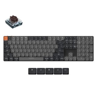 Klawiatura Keychron K5 QMK V2 White LED Gateron Low Profile Brown