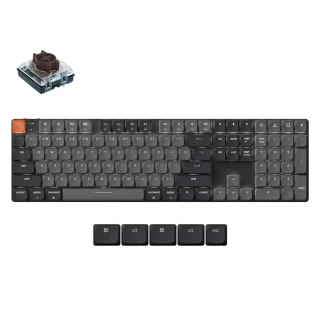 Klawiatura Keychron K5 QMK V2 White LED Gateron Low Profile Brown