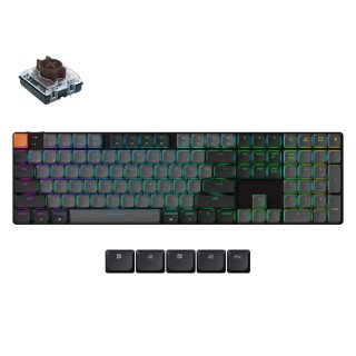 Klawiatura Keychron K5 QMK V2 RGB Gateron Low Profile Brown Hot-Swap
