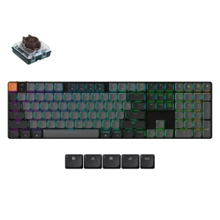 Klawiatura Keychron K5 QMK V2 RGB Gateron Low Profile Brown Hot-Swap
