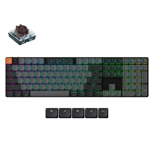 Klawiatura Keychron K5 QMK V2 RGB Gateron Low Profile Brown Hot-Swap