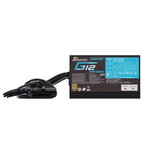 Zasilacz Seasonic G12 GM-650 v2 80Plus Gold 650W