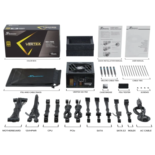 Zasilacz Seasonic VERTEX GX-750 80Plus Gold 750W