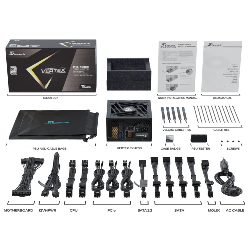 Zasilacz Seasonic VERTEX PX-1200 80Plus Platinum 1200W