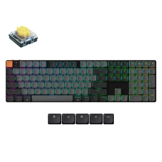 Klawiatura Keychron K5 QMK V2 RGB Gateron Low Profile Banana Hot-Swap