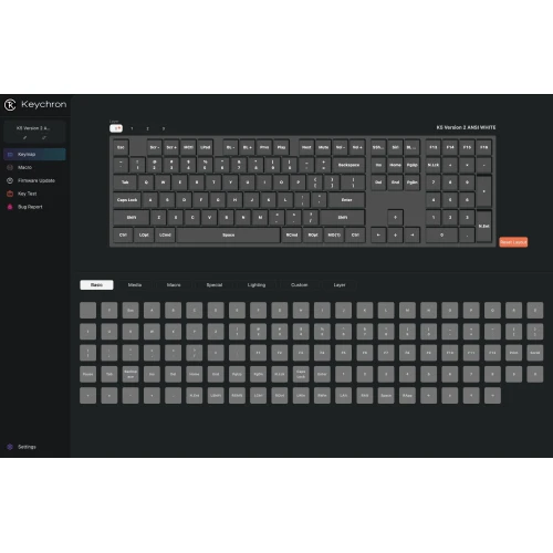 Klawiatura Keychron K5 QMK V2 RGB Gateron Low Profile Banana Hot-Swap