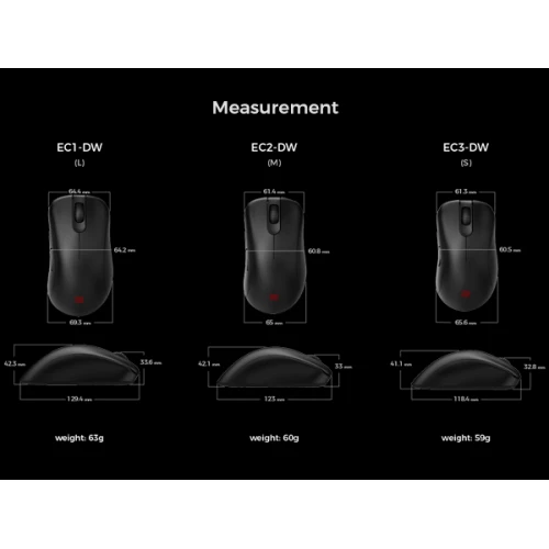 Mysz Zowie BenQ EC2-DW 4K Wireless