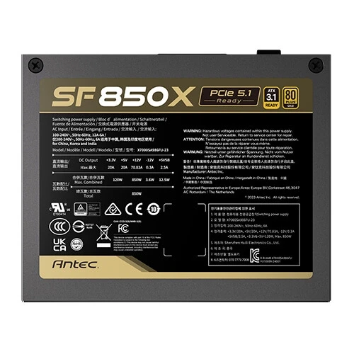 Zasilacz Antec SF850X ATX 3.1 SFX 4.1 850W Gold (SF850X EC)