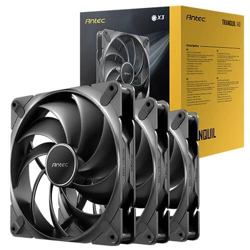 Wentylator Antec Tranquil 140mm PWM Black (3szt)