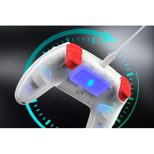 Gamepad Monka Contra Kontroler Bezprzewodowy Biały PC / PS4 / Switch / Android / iOS13