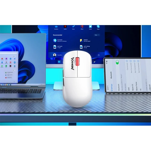 Mysz Monka Prime 4K Wireless Biała