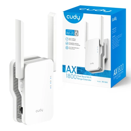 Repeater Cudy RE1800 Wzmacniacz sygnału WiFi6 Mesh