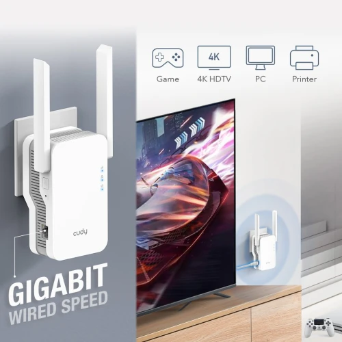 Repeater Cudy RE1800 Wzmacniacz sygnału WiFi6 Mesh
