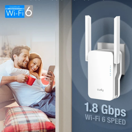 Repeater Cudy RE1800 Wzmacniacz sygnału WiFi6 Mesh