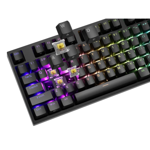 Klawiatura Genesis Thor 404 RGB Gateron Yellow Pro Full-size