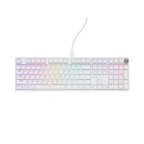 Klawiatura Genesis Thor 404 RGB Gateron Yellow Pro Full-size White
