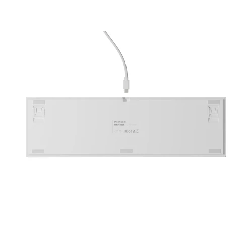 Klawiatura Genesis Thor 404 RGB Gateron Yellow Pro Full-size White
