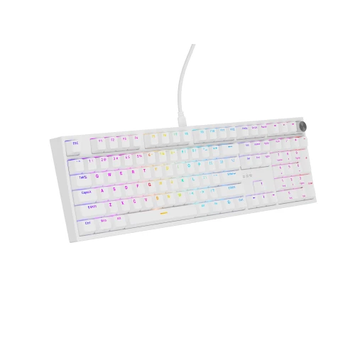 Klawiatura Genesis Thor 404 RGB Gateron Yellow Pro Full-size White