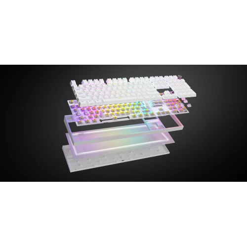 Klawiatura Genesis Thor 404 RGB Gateron Yellow Pro Full-size White
