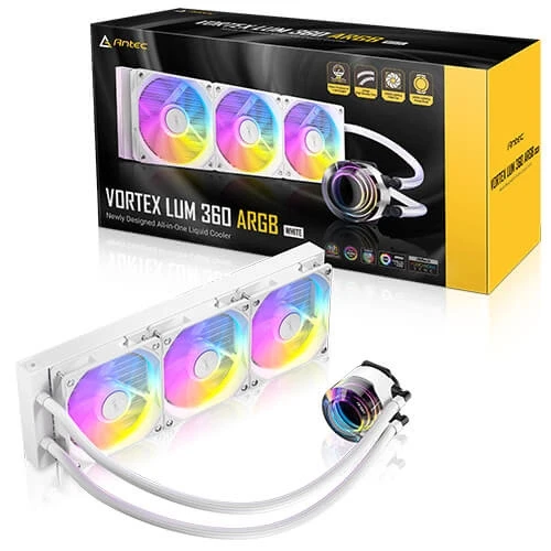 Chłodzenie wodne AiO Antec Vortex Lum 360 White ARGB