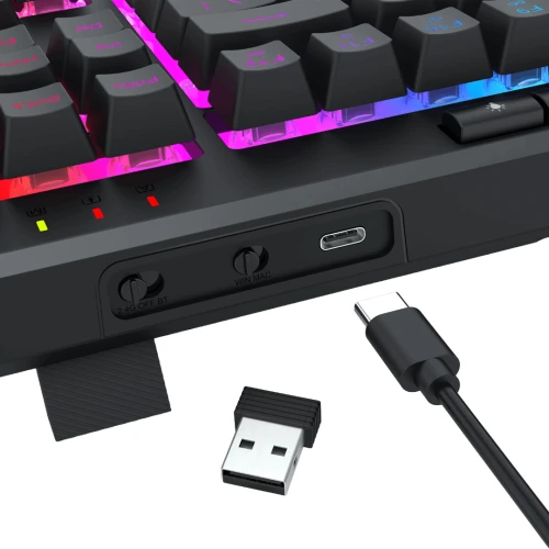 Klawiatura Redragon Shiva Pro 87 K516 RGB Black