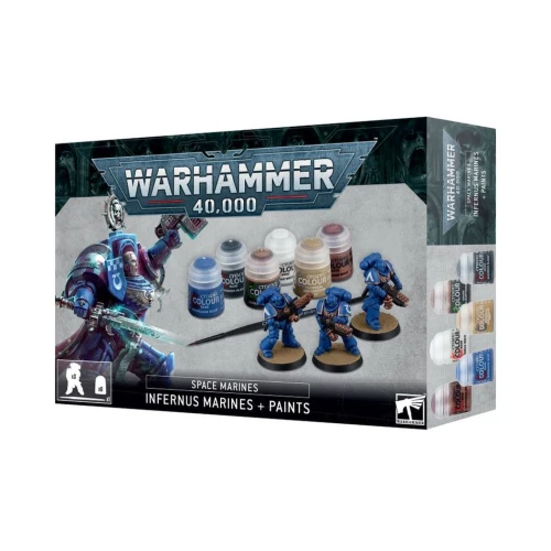 Warhammer 40000 Space Marines: Infernus Marines + Paints Set