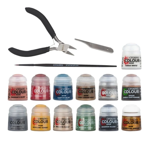 Warhammer Age of Sigmar AOS Paints + Tools Set