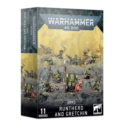 Warhammer 40000 Orks Runtherd and Gretchin