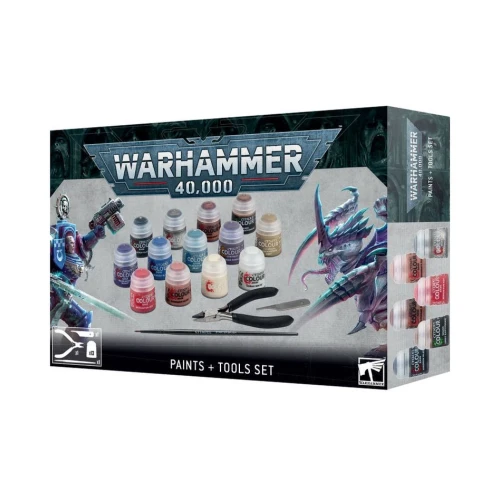 Warhammer 40000 40K Paints + Tools Set
