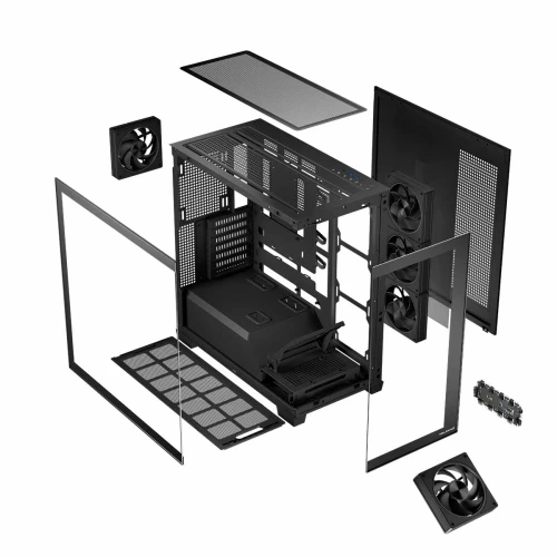 Obudowa Modecom Volcano Stellar ARGB Midi 5F Black
