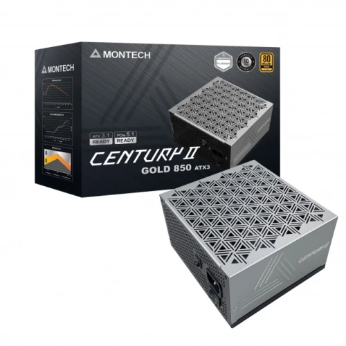 Zasilacz Montech Century II 850W 80PLUS Gold ATX 3.1 PCIe 5.1