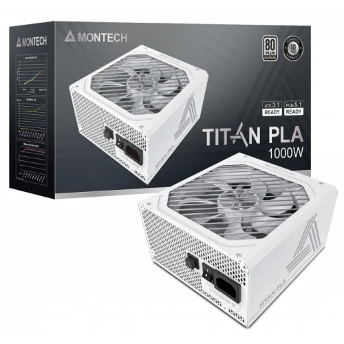 Zasilacz Montech Titan PLA 1000W 80PLUS Platinum ATX 3.1 PCIe 5.1