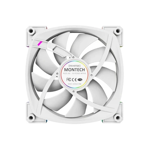 Wentylator Montech RX120 PWM White 120mm