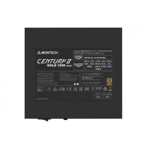 Zasilacz Montech Century II 1050W 80PLUS Gold ATX 3.1 PCIe 5.1