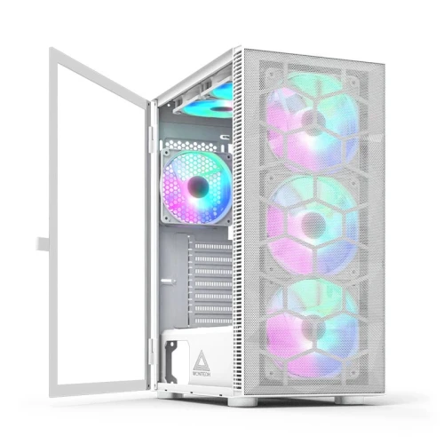 Obudowa Montech X3 Mesh RGB White