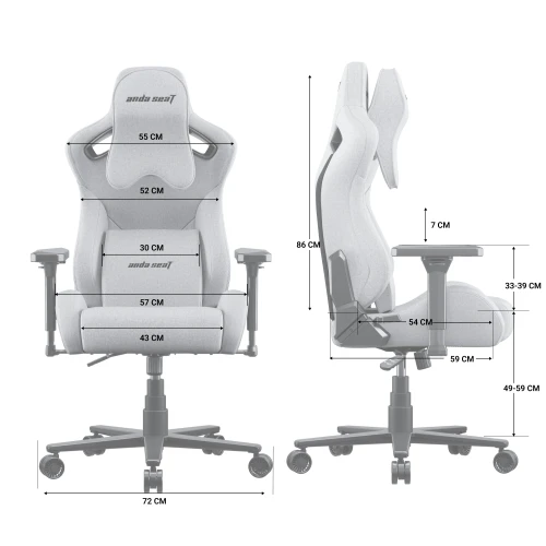 Fotel Anda Seat Kaiser 2 Frontier Black
