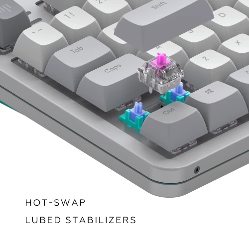 Klawiatura Dark Project ALU Daylight TKL RGB G3MS Zircon