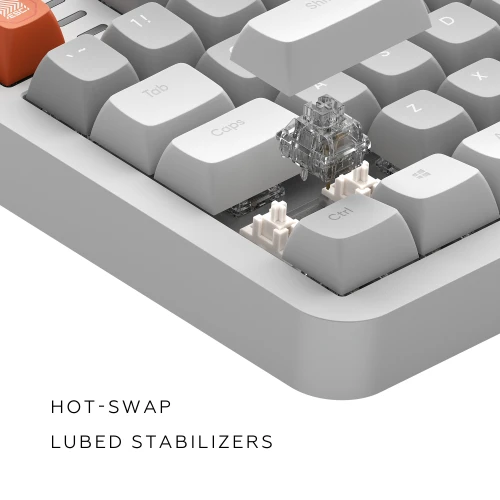 Klawiatura Dark Project ALU87B Delta TKL RGB G3MS Moonstone 
