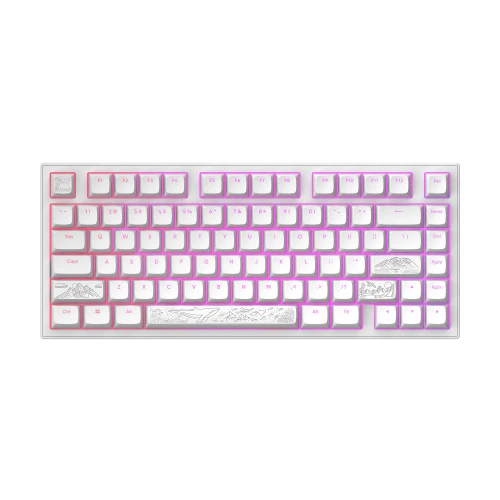Klawiatura Dark Project ALU Terra Nostra White Wired G3MS Moonstone